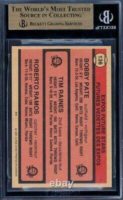 1981 Tim Raines #136 OPC O-Pee-Chee Rookie RC BGS 9.5 Gem Mint Hall of Fame