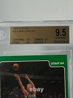 1983-84 Star Basketball Larry Bird #25 Bgs 9.5 Gem Mint Sp Pop 1 Of 11