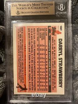 1983 Darryl Strawberry Rookie Rc Topps Traded #108t Bgs 9.5 / 10 Gem Mint