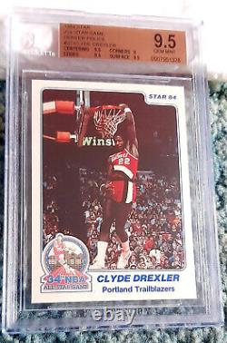1984-85 Star All-star Game #27 Clyde Drexler Xrc Rookie Rc Hof Bgs 9.5 Gem Mint