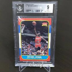 1986-86 Michael Jordan Fleer RC BGS 9 Mint. 5 Away From 9.5 Gem Mint