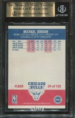 1987 Fleer Basketball #59 Michael Jordan BGS 9.5 Gem Mint (psa 10) HOF 2nd Year