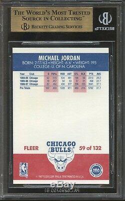 1987 Fleer MICHAEL JORDAN #59 Bulls BGS 9.5 GEM MINT