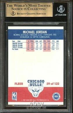 1987 Fleer MICHAEL JORDAN #59 Bulls BGS 9.5 Gem Mint Dead Centered