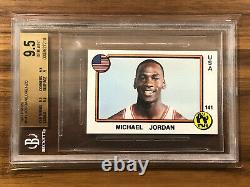 1987 Panini USA Stickers #141 Michael Jordan Basketball Bgs Gem Mint 9.5 Rare