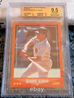 1988 Score Traded Glossy #105t Roberto Alomar Rookie Rc Bgs 9.5 Gem Mint Read