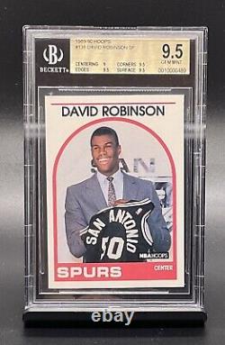 1989-90 David Robinson Admiral Spurs Hoops Rc Rookie Sp Hof Bgs 9.5 Gem Mint Mvp