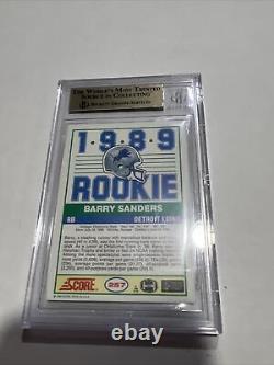 1989 Score Barry Sanders Rc Rookie Graded BGS 9.5 Gem Mint with 10 Sub grade