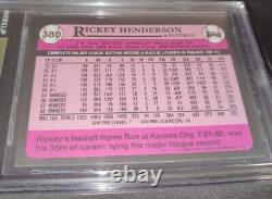 1989 Topps Tiffany #380 Rickey Henderson BGS 9.5 GEM MINT New York Yankees POP 3