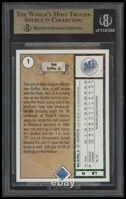 1989 Upper Deck Ken Griffey Jr. BGS 9.5 Gem Mint Rookie RC #1 Baseball Card
