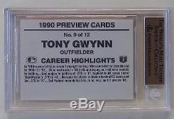 1990 Donruss Previews #9 Tony Gwynn Extremely Rare Bgs 9.5 Gem Mint