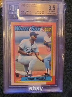 1990 Topps Tiffany #414 Frank Thomas BGS 9.5 Gem Mint