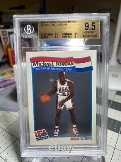 1991-92 NBA Hoops Michael Jordan USA Team BGS-9.5 Gem Mint HOF