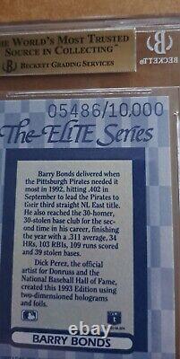 1993 Donruss Elite #31 Barry Bonds BGS 9.5 Gem Mint