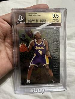 1996-97 Fleer Metal Kobe Bryant Rookie BGS 9.5 Gem Mint RC #181 Lakers