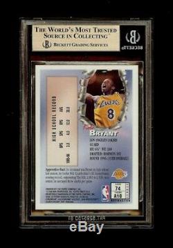 1996-97 Kobe Bryant Finest Bronze Refractor Rookie Rc Bgs 9.5 Gem Mint Pop 7