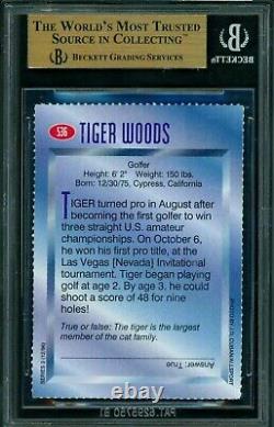 1996 Sports Illustrated SI For Kids Golf Tiger Woods ROOKIE RC BGS 9.5 GEM MINT