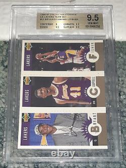 1996 Ud Collector's Choice Lakers Team Set Gold #l1 Rookie Rc Bgs 9.5 Gem Mint