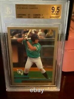 2000 Topps Traded Miguel Cabrera ROOKIE RC #T40 BGS 9.5 GEM MINT