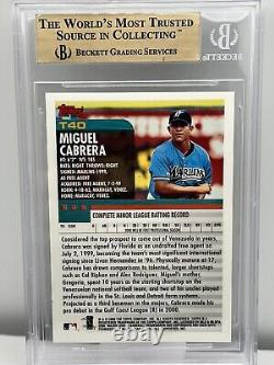 2000 Topps Traded #T40 Miguel Cabrera RC Rookie Card BGS 9.5 Gem Mint? All 9.5