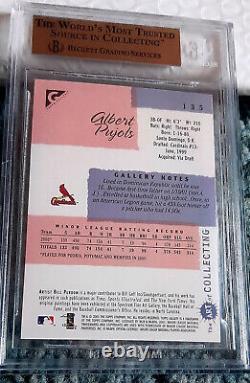 2001 TOPPS GALLERY #135 ALBERT PUJOLS Rookie RC CARDINALS BGS 9.5 GEM MINT with 10