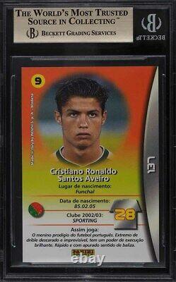 2002 Panini Mega Craques Cristiano Ronaldo ROOKIE RC #137 BGS 9.5 GEM MINT