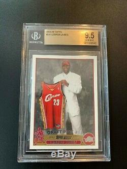 2003-04 Topps Lebron James Rookie Card Rc #221 Cavs Graded Bgs 9.5 Gem Mint