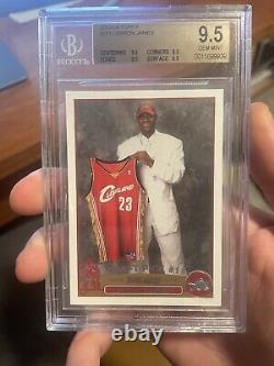 2003 Topps #221 Lebron James RC BGS 9.5 Gem Mint Rookie? Iconic Goat Card