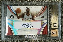 2005-06 SP Game Used Superstar Exclusives Auto /25 Lebron James BGS 9.5 Gem Mint