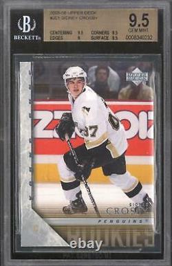 2005/06 Upper Deck Young Guns Sidney Crosby Bgs 9.5 Card #201 (gem Mint)