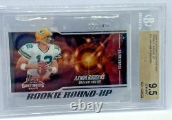 2005 Playoff Contenders Aaron Rodgers Rookie Round-up Rc /450 Bgs 9.5 Gem Mint