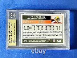 2005 Topps #431 Aaron Roger Rookie RC Green Bay Packers BGS 9.5 Gem Mint
