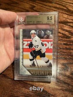 2005 Upper Deck Young Guns #201 Sidney Crosby Rookie RC Gem Mint BGS 9.5 With 10
