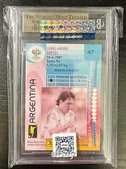 2006 Panini World Cup Germany #47 Lionel Messi Argentina BGS 9.5 Gem Mint