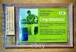 2006 Topps Autographs DUSTIN PEDROIA Rookie On Card Auto BGS 9.5 Gem Mint