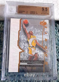2007-08 BOWMAN ELEVATION #71 KEVIN DURANT Rookie RC /999 BGS 9.5 GEM MINT with 10