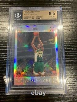 2007-08 Kevin Durant Topps Chrome Refractor RC- BGS 9.5 Gem Mint. #1165/1499