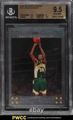 2007 Topps Chrome Kevin Durant ROOKIE RC #131 BGS 9.5 GEM MINT