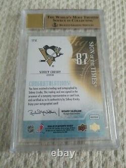 2008-09 Sidney Crosby SIGN OF THE TIMES AUTO BGS 9.5 GEM MINT