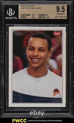 2009 Topps Basketball Stephen Curry ROOKIE RC #321 BGS 9.5 GEM MINT