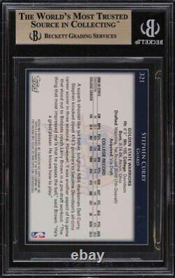 2009 Topps Basketball Stephen Curry ROOKIE RC #321 BGS 9.5 GEM MINT