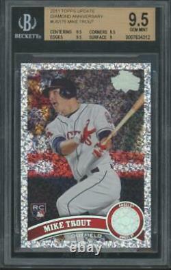 2011 Topps Update Diamond Anniversary#US175 Mike Trout RC Gem Mint BGS 9.5