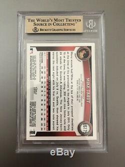 2011 Topps Update Mike Trout ROOKIE RC #US175 BGS 9.5 GEM MINT 10 Centering