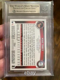 2011 Topps Update #US175 Mike Trout RC BGS 9.5 GEM MINT ANGELS ROOKIE