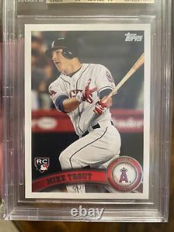 2011 Topps Update #US175 Mike Trout RC BGS 9.5 GEM MINT ANGELS ROOKIE