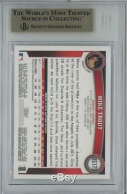 2011 Topps Update #US175 Mike Trout RC Gem Mint BGS 9.5