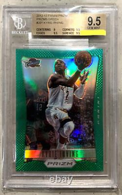 2012 Rare Kyrie Irving Rookie Green Silver Prizm BGS GEM MINT Refractor RC