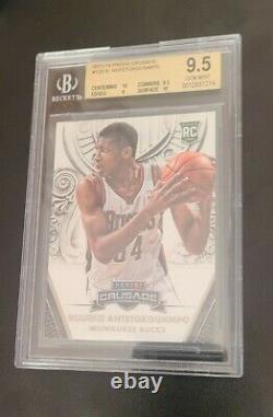 2013-14 Crusade #122 Giannis Antetokounmpo Rookie, BGS. 9.5, GEM MINT. Two 10's