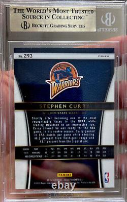 2015-16 Panini Select Courtside Silver Prizm Stephen Curry BGS 9.5 GEM MINT #293