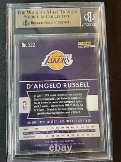 2015-16 panini prizm D'angelo Russell 322 silver BGS gem mint 9.5 Lakers RC